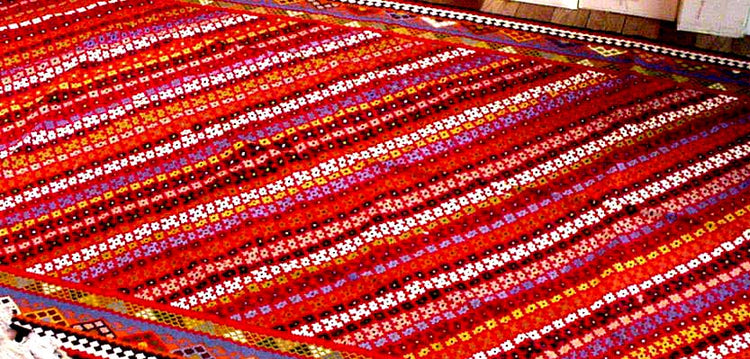 非常に細かい織り方高品質キリム327000,サイズ:280x148cm(フサ含まず)