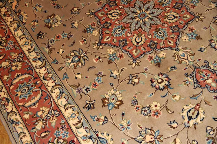 リビングのカーペットのペルシャ絨毯19974、サイズ:300x200cm(フサ含まず)