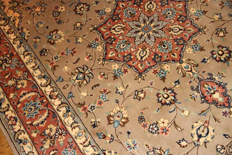 特別注文のカシャーン産地リビングイラン製19973、サイズ:300x197cm(フサ含まず)