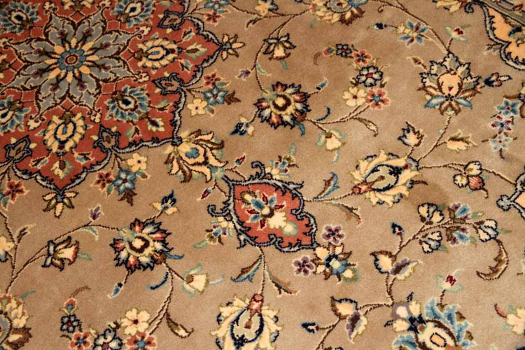 特別注文のカシャーン産地リビングイラン製19973、サイズ:300x197cm(フサ含まず)