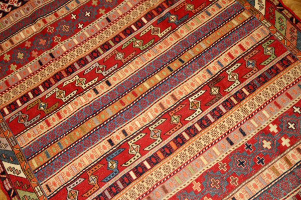 ペルシャキリムのシルジャン産地ラグサイズ34536,サイズ:196x123cm(フサ含まず)
