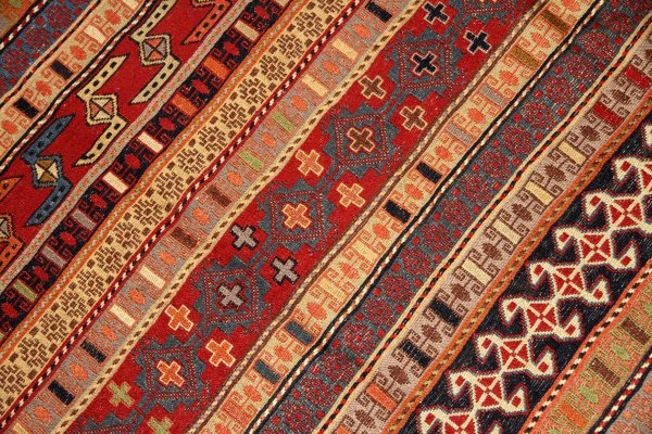 ペルシャキリムのシルジャン産地ラグサイズ34536,サイズ:196x123cm(フサ含まず)