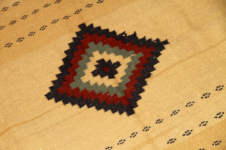 正方形ソフレキリムのおしゃれインテリア12013,サイズ:152x138cm(フサ含まず)