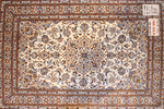 ペルシャ絨毯カシャーンシルク47032、サイズ：90x58、工房：FALLAH