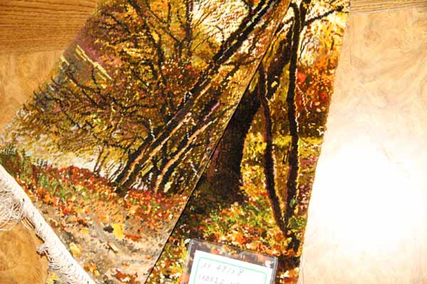 イランの森じゅうたん、ペルシャ絨毯タペストリータブリーズ自然風景49108、サイズ：70x46 CM