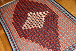 キリムセネのイラン直輸入珍しい色147000,サイズ：150x110ｃｍ（フサ含まず）