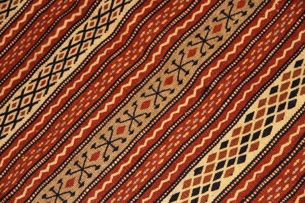 イラン直輸入カラートキリムのソファー前4438、サイズ：200x140 ｃｍ（フサ含まず)