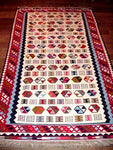 キリム卸価格、ペルシャキリムシラズ356000,サイズ：220x124ｃｍ（フサ含まず）
