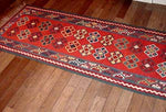 キリムキッチンマットアクセントラグ189000、サイズ：222x90ｃｍ（フサ含まず）
