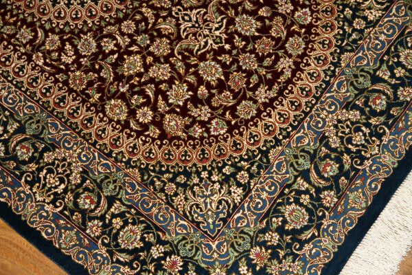 高級手織りペルシャ絨毯オンライン販売シルク48042,サイズ：117x76ｃｍ