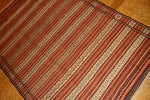 イラン直輸入カラートキリムのソファー前4438、サイズ：200x140 ｃｍ（フサ含まず)
