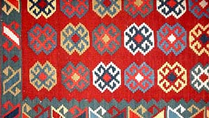 ランナーキリム廊下敷きカーペット211000,イランキリムインポートショップ、サイズ：230x85ｃｍ（フサ含まず）