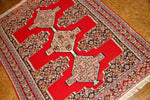 赤いキリムのセネ高級品質センターラグ146000,サイズ：153x125ｃｍ（フサ含まず）