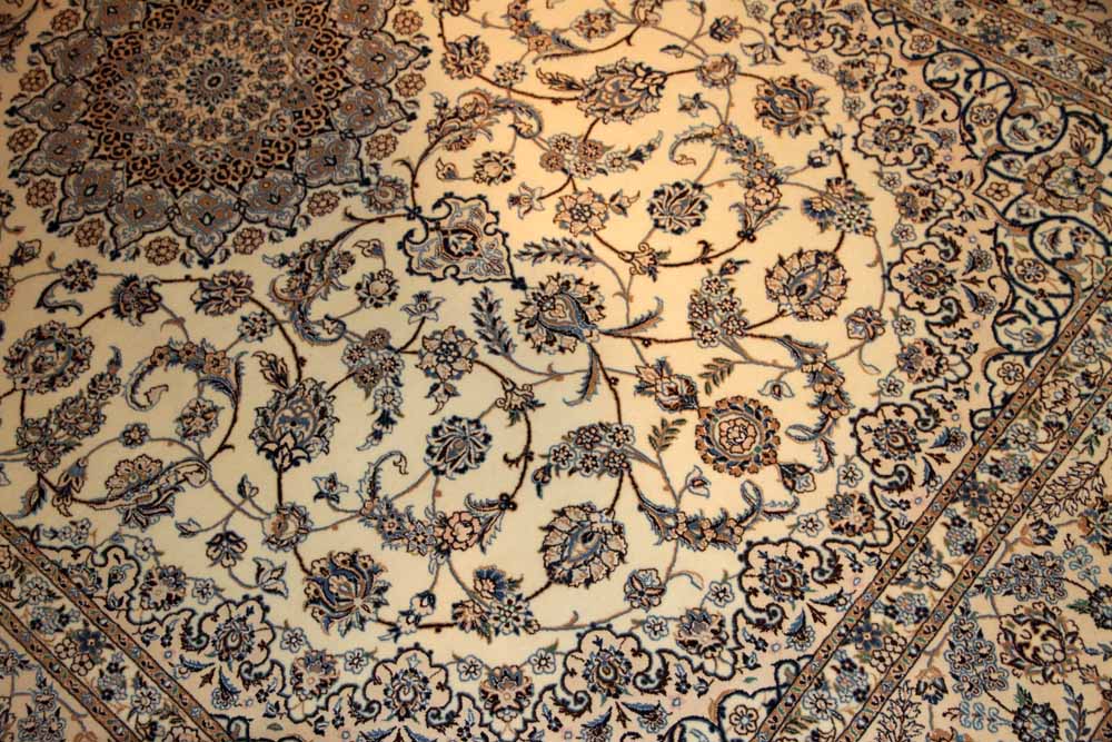 高品質のナインハビビヤン工房40006,高級ペルシャじゅうたん、サイズ：300x200 CM