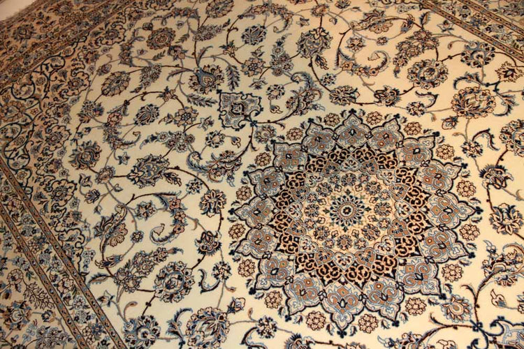 高品質のナインハビビヤン工房40006,高級ペルシャじゅうたん、サイズ：300x200 CM