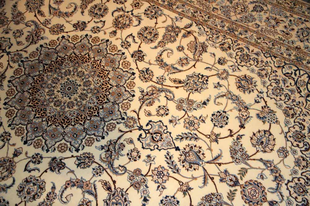 高品質のナインハビビヤン工房40006,高級ペルシャじゅうたん、サイズ：300x200 CM
