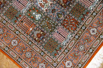 センターラグのペルシャ絨毯ヘシティー模様、イラン直輸入49079、サイズ：148x99ｃｍ（フサ含まず）