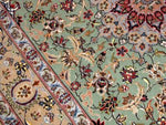 ENTESHARI工房手織りペルシャ絨毯46315、サイズ：202x130ｃｍ（フサ含まず）