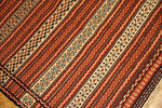 イラン直輸入カラートキリムのソファー前4438、サイズ：200x140 ｃｍ（フサ含まず)