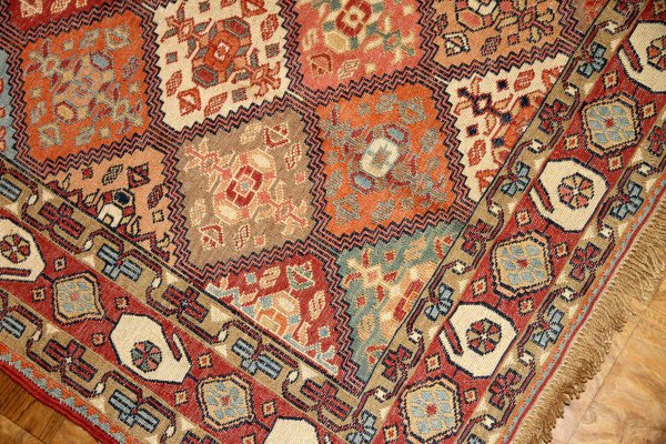 キリムイラン直輸入トップクオリティー35854,サイズ：188x123ｃｍ（フサ含まず）