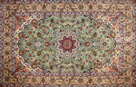 ENTESHARI工房手織りペルシャ絨毯46315、サイズ：202x130ｃｍ（フサ含まず）