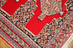 赤いキリムのセネ高級品質センターラグ146000,サイズ：153x125ｃｍ（フサ含まず）