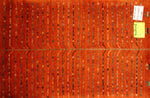 イラン輸入高級ギャッベ、細かい結び方シラズ産地37301、サイズ：90ｘ60ｃｍ（フサ含まず)