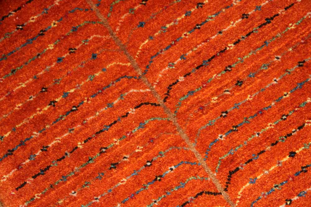 イラン輸入高級ギャッベ、細かい結び方シラズ産地37301、サイズ：90ｘ60ｃｍ（フサ含まず)