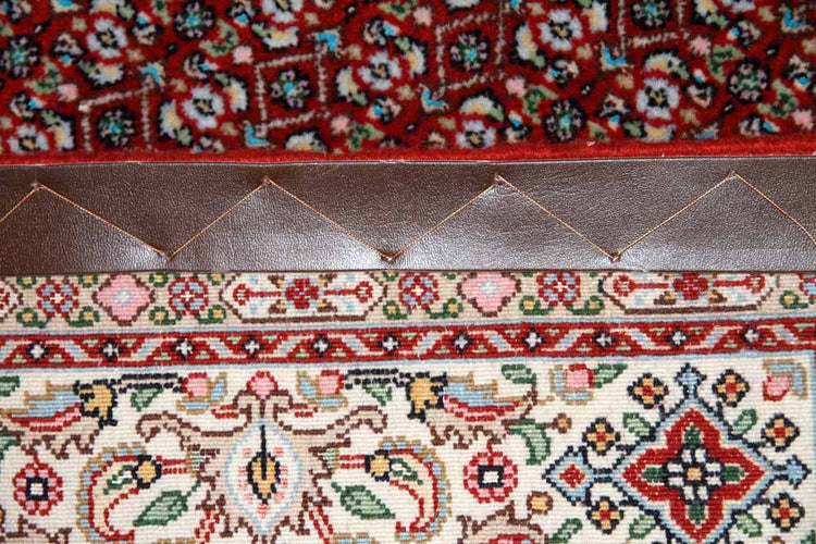 手織りペルシャ絨毯イラン製ムード産地センターラグサイズ188698、サイズ：145x100 CM (フサを含まず)
