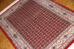 手織りペルシャ絨毯イラン製ムード産地センターラグサイズ188698、サイズ：145x100 CM (フサを含まず)