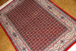 手織りペルシャ絨毯イラン製ムード産地センターラグサイズ188698、サイズ：145x100 CM (フサを含まず)