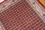 手織りペルシャ絨毯イラン製ムード産地センターラグサイズ188698、サイズ：145x100 CM (フサを含まず)