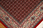 手織りペルシャ絨毯イラン製ムード産地センターラグサイズ188698、サイズ：145x100 CM (フサを含まず)
