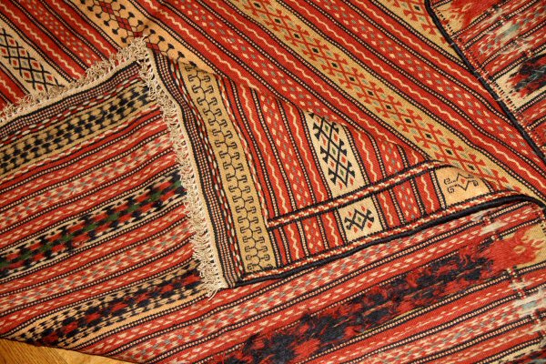 イランのペルシャキリムカラート産地ラグ4448,サイズ：205x145 CM