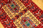高品質のトルケマン産の手織りペルシャ絨毯玄関マット58586サイズ：123x83ｃｍ（フサ含まず）