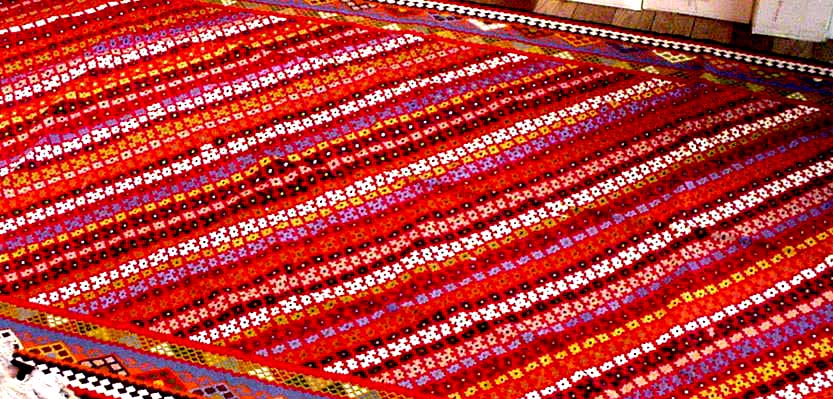 非常に細かい織り方高品質キリム327000,サイズ：280x148ｃｍ（フサ含まず）