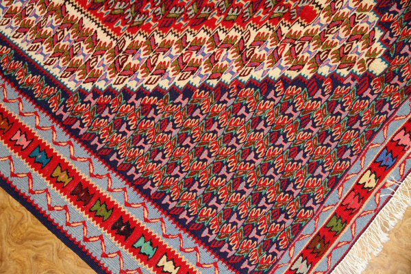 セネのキリムカーペットセンターラグ139000,サイズ：153x126ｃｍ（フサ含まず）