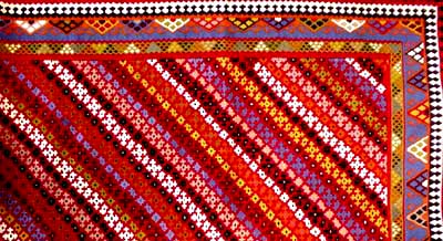 非常に細かい織り方高品質キリム327000,サイズ：280x148ｃｍ（フサ含まず）