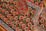 キリム玄関マットセネ産地イラン輸入46368、サイズ：100x77ｃｍ（フサ含まず）