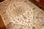 イラン輸入機械織りラグのペルシャ模様770017,サイズ：220x150 CM