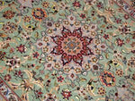 ENTESHARI工房手織りペルシャ絨毯46315、サイズ：202x130ｃｍ（フサ含まず）