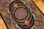 迫力のあるシルクの玄関マット手織りペルシャ57010、persian carpet、サイズ：116x80 CM