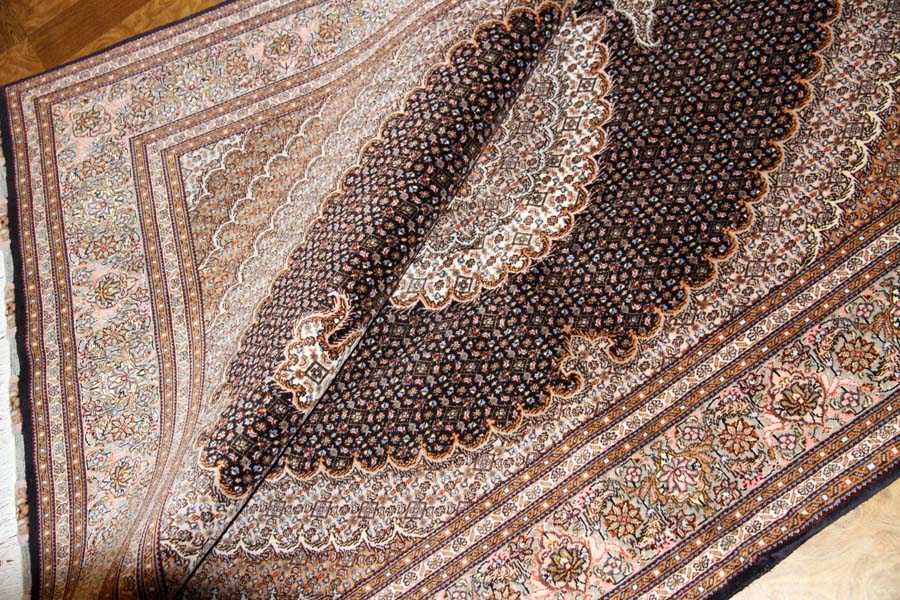 インテリアラグペルシャカーペットタブリズマヒ57050、サイズ：210x155ｃｍ（フサ含まず）