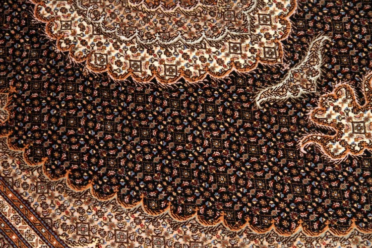 インテリアラグペルシャカーペットタブリズマヒ57050、サイズ：210x155ｃｍ（フサ含まず）
