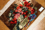 花絨毯ペルシャ絨毯フラワーデザイン50108、じゅうたんの花、花のジュウタン,サイズ：76x58 CM