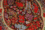 花模様シルク手織りペルシャ絨毯、玄関マットサイズ56049、サイズ： 89x60 CM