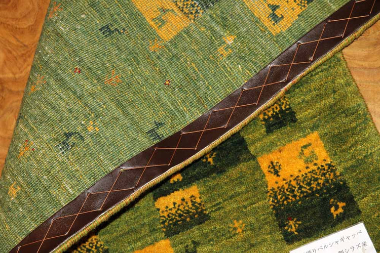 高品質手織りペルシャギャッベコルデスタンギャッベイラン製58444、サイズ：88x61ｃｍ（フサ含まず）