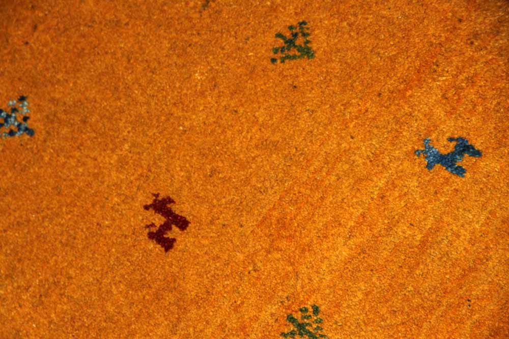 コルデスタンギャッベ高級細かいギャッベ26729、サイズ：90x59ｃｍ（フサ含まず）