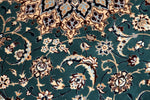 高品質の手織りナイン絨毯有名工房77792、和風なセンターラグ、サイズ：200x139 CM