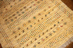 高品質のイラン製ギャッベ、メリノウールペルシャ18316、サイズ：203x156cm（フサ含まず）